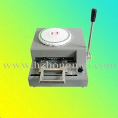 Embossr and indent machine