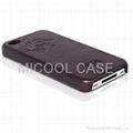 Earl Premium Genuine Leather Back Case for iPhone 4 5
