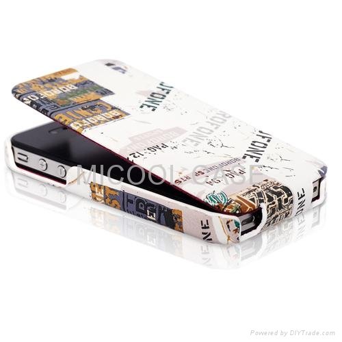 The Street style Premium Genuine Leather Case for iPhone 4 2