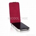 The Street style Premium Genuine Leather Case for iPhone 4 3
