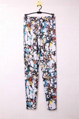 Ladies Floral Cotton Leggings