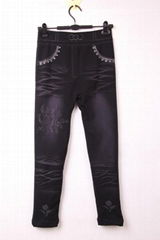 Ladies Studded Cotton Leggings