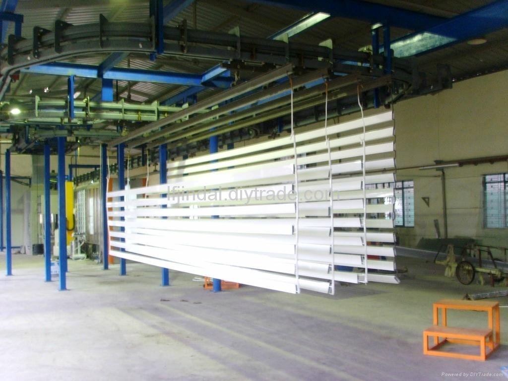 Automated Electrostatic Powder Coating Line With Accumulating Conveyor