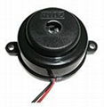 Piezo buzzer with warning tone