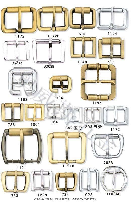 Pin Buckle With Clip And Belt Buckle With Accessories 