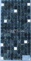 Natural Stones Mixed Stainless Steel Mosaic Tile 2