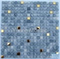 Natural Stones Mixed Stainless Steel Mosaic Tile 4