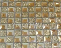 Crystal Mosaic With Beveled Glass