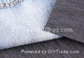 Cotton warp knitted denim fabric 1