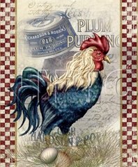 Modern abstract chicken canvas print
