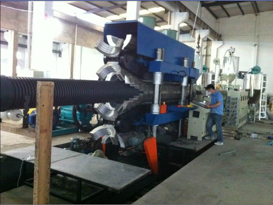 600mm HDPE corrugated pipe extrusion machine