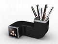 mini digital picture frame with palstic pen holder 2