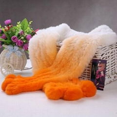 2011 new fashion rabbit fur shadow scarf 