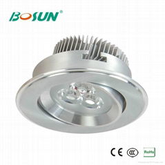 3*1W round LED down light