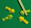 Silicone Chopsticks With Mini Spoon- Cute And Practical  1