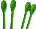 Silicone Chopsticks With Mini Spoon- Cute And Practical  2