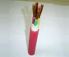 Silicon rubber insulated and sheath control cable