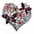 Heart brooch