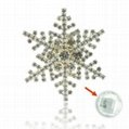 Snowflake magnet brooch