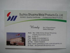 Suzhou Shuaima MEtal Products Co.,Ltd