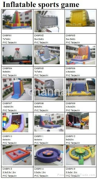 inflatable sport games/basketball,football games 3