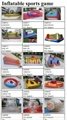 inflatable sport games/basketball,football games 5