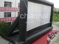 inflatable screen/bouncy movie