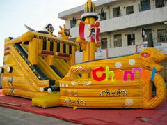 Inflatable ship bouncer/bouncyprivate ship