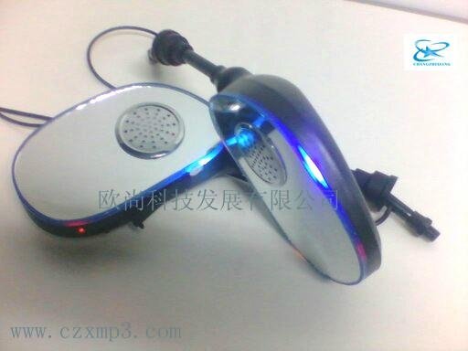 Quality goods with electric lamp rearview mirror MP3 audio dazzle wholesale 2