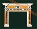 White Marble Fireplace Mantel 3