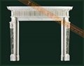 colored marble fireplace mantel 1