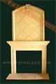 colored marble fireplace mantel 2