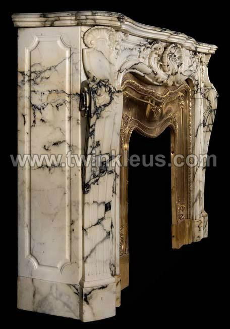 Natural Marble Electric Fireplace Frame 3