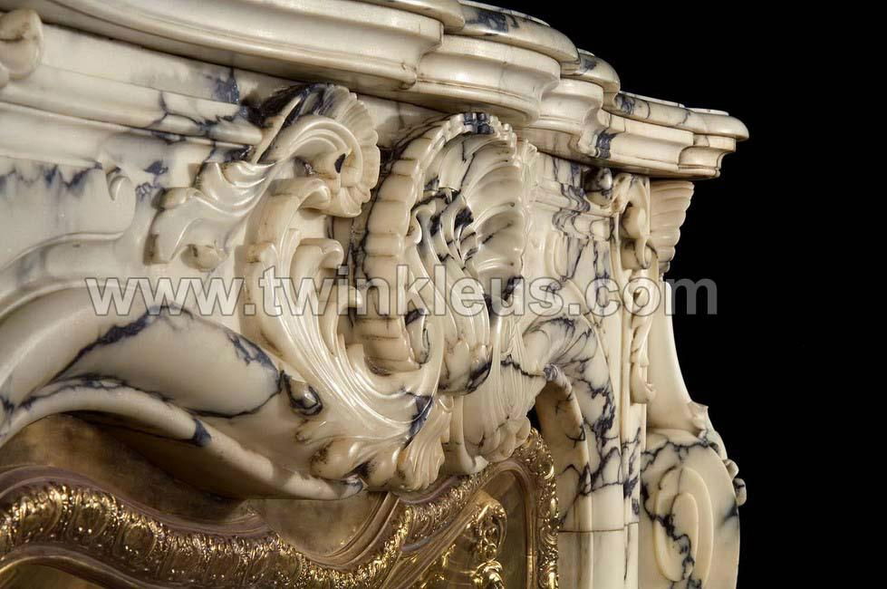 Natural Marble Electric Fireplace Frame 4