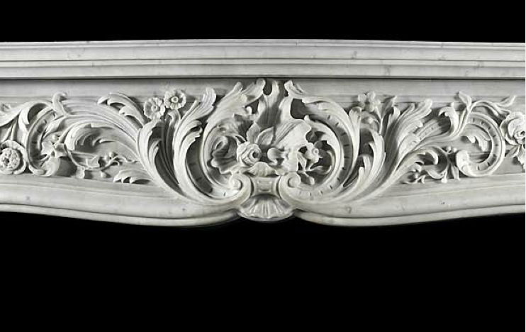 white marble fireplace surround 2