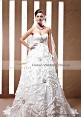 sweetheart neck crystal luxury wedding gowns 90021