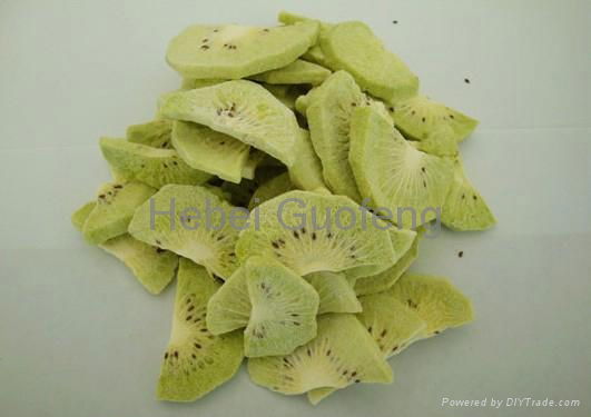 Freeze dried kiwi slice