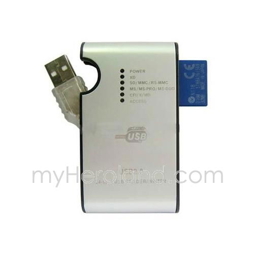 All In 1 Card Reader,Hot-Swappale Supported, compliant to USB 2.0