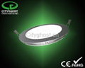 IP44 class II Remote controlled Dimmable LED Round Panel  ceiling Downlight 1