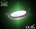 IP44 class II Remote controlled Dimmable LED Round Panel  ceiling Downlight 5