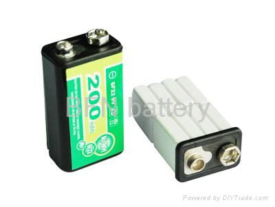 NiMH 9V280mAh rechargeable batteries 4