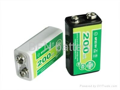NiMH 9V280mAh rechargeable batteries 5