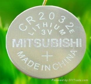 MITSUBISHI LiMn02 CR2032 3V Button Cell Battery