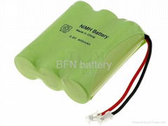 鎳氫AA600mAh 3.6V 無繩電話用電池組