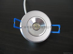 ROND 1W LED downlights 