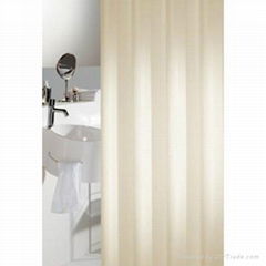 Bone color shower curtain