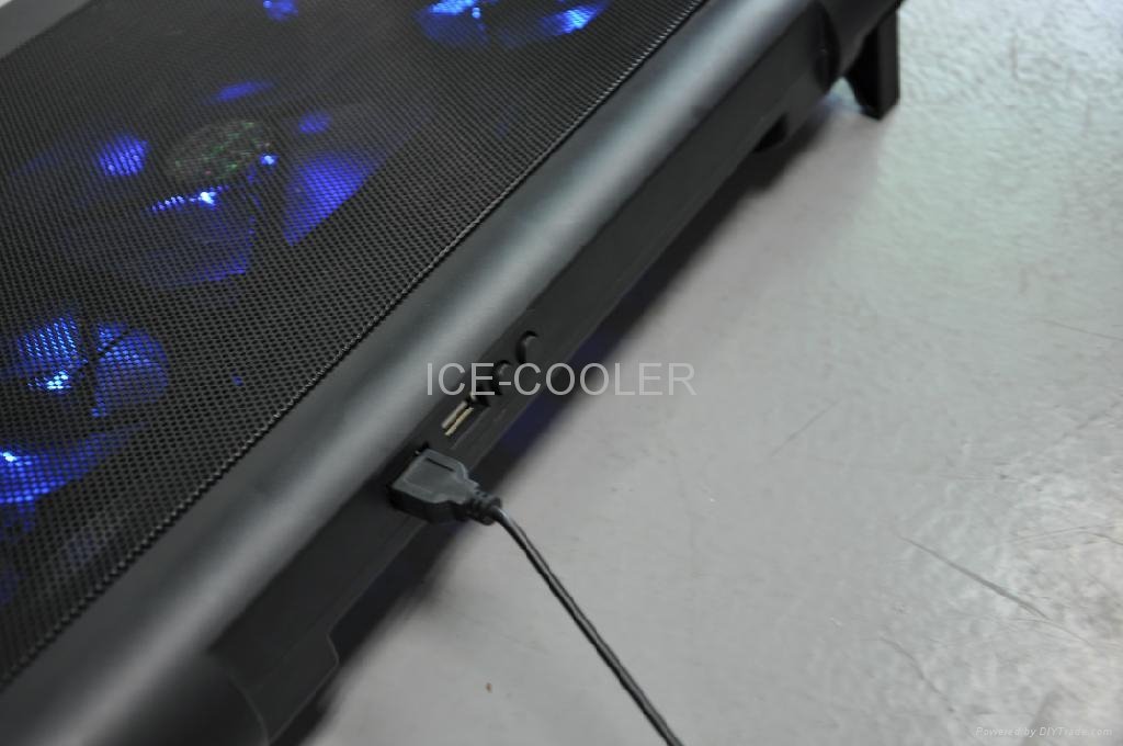 五风扇ICE-COOLER可调高度笔记本散热器 2