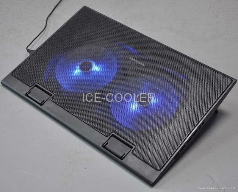 五風扇ICE-COOLER可調高度筆記本散熱器 5