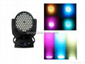 LED moving head 72pcs of 3W RGB 3in1 wahser