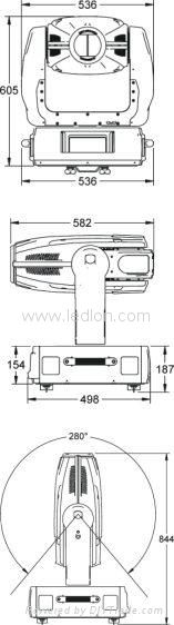 1200W moving head spot 3